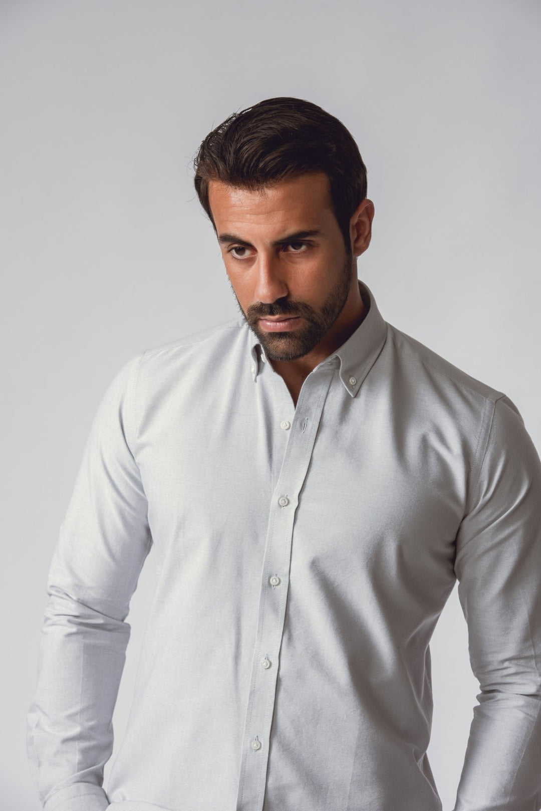 PLAIN WASHED OXFORD SLIM FIT SHIRT - Roban