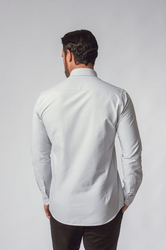 PLAIN WASHED OXFORD SLIM FIT SHIRT - Roban