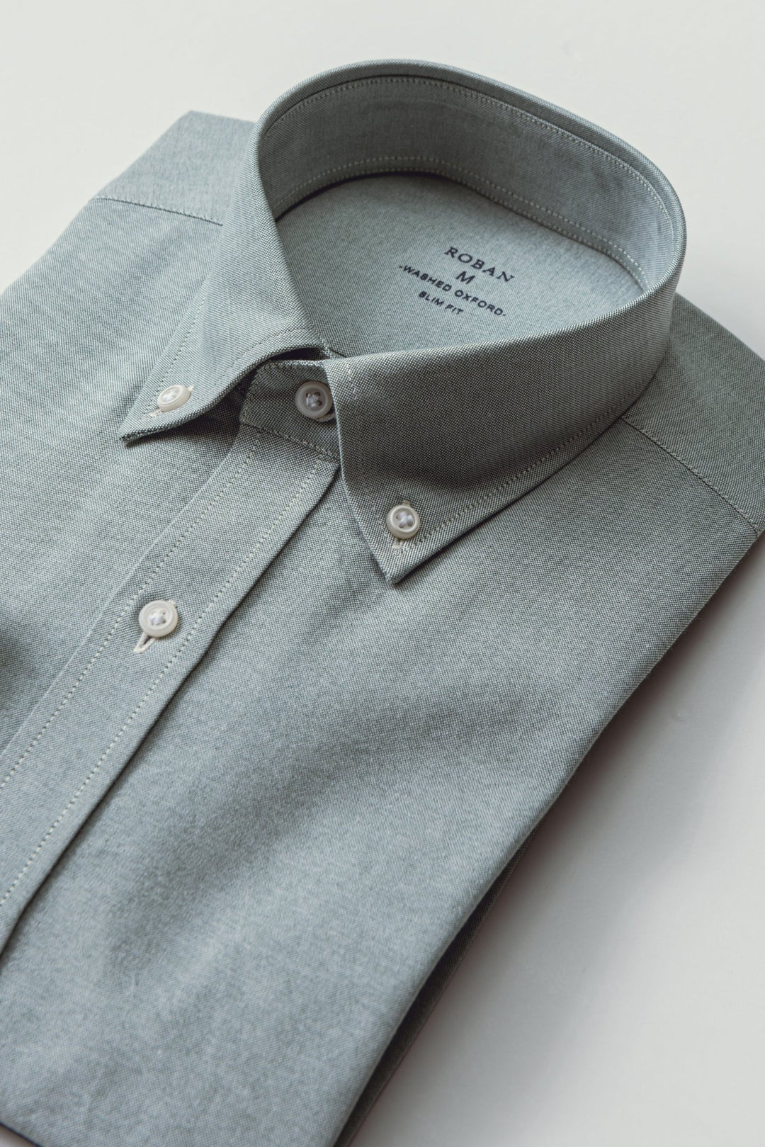 PLAIN WASHED OXFORD SLIM FIT SHIRT - Roban