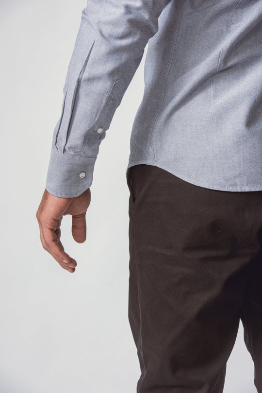 PLAIN WASHED OXFORD SLIM FIT SHIRT - Roban