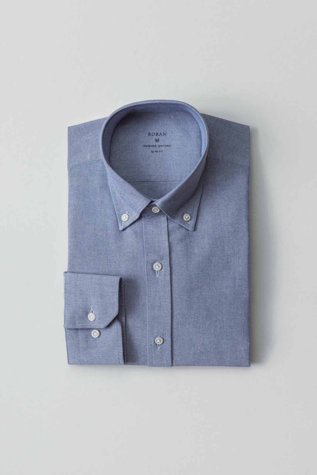 PLAIN WASHED OXFORD SLIM FIT SHIRT - Roban