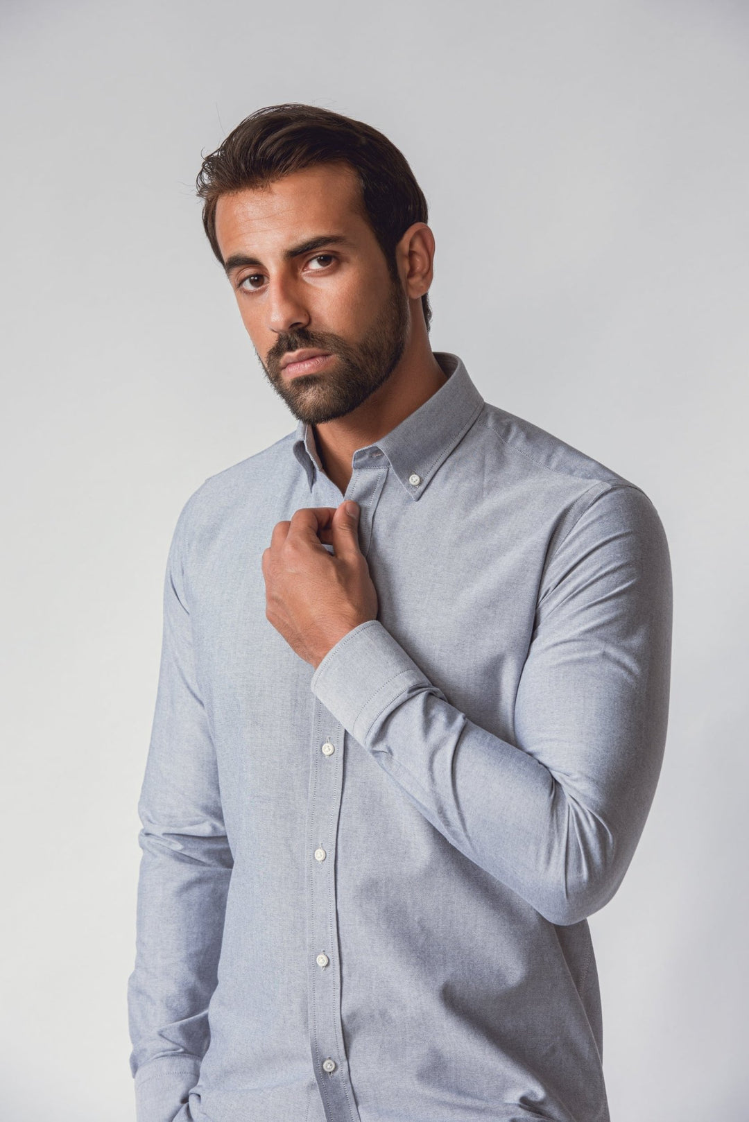 PLAIN WASHED OXFORD SLIM FIT SHIRT - Roban