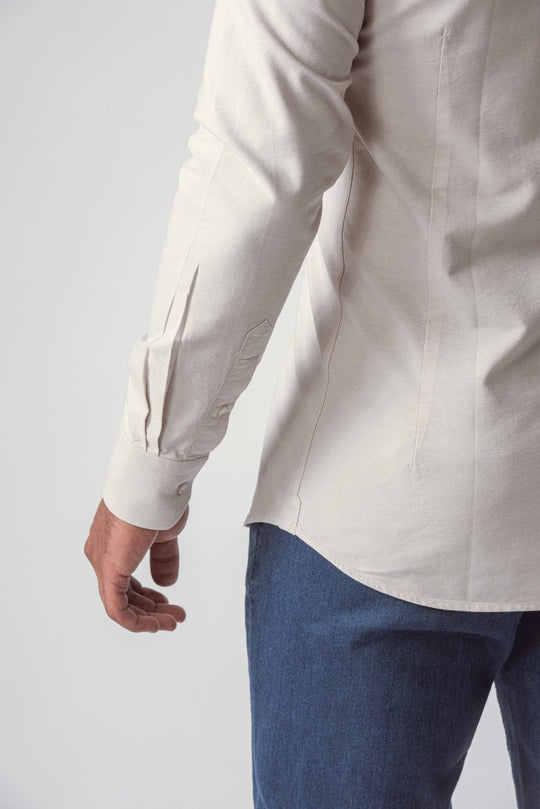 PLAIN WASHED OXFORD SLIM FIT SHIRT - Roban
