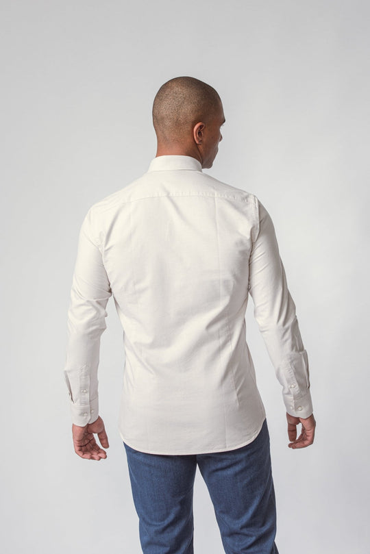 PLAIN WASHED OXFORD SLIM FIT SHIRT - Roban