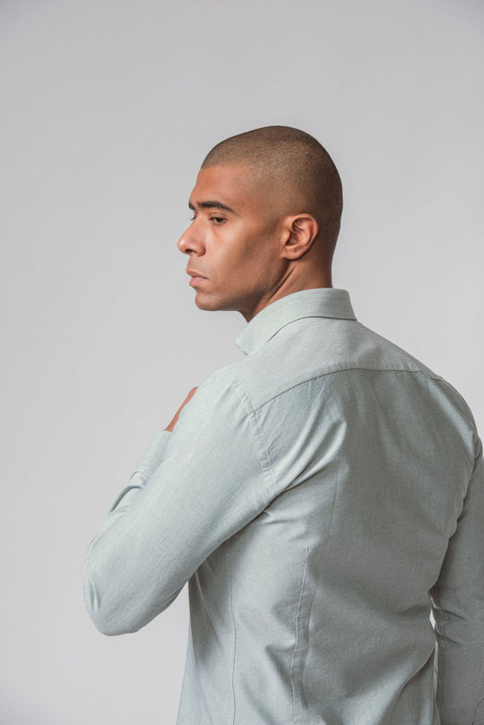 PLAIN WASHED OXFORD SLIM FIT SHIRT - Roban