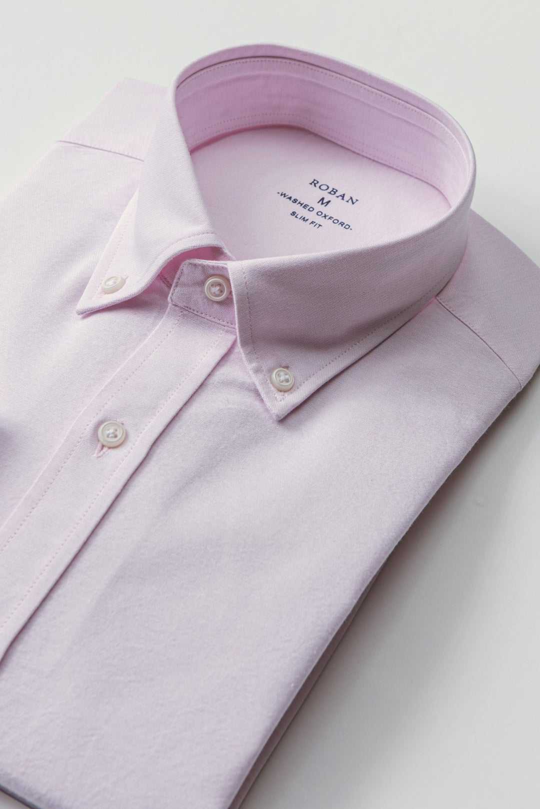 PLAIN WASHED OXFORD SLIM FIT SHIRT - Roban