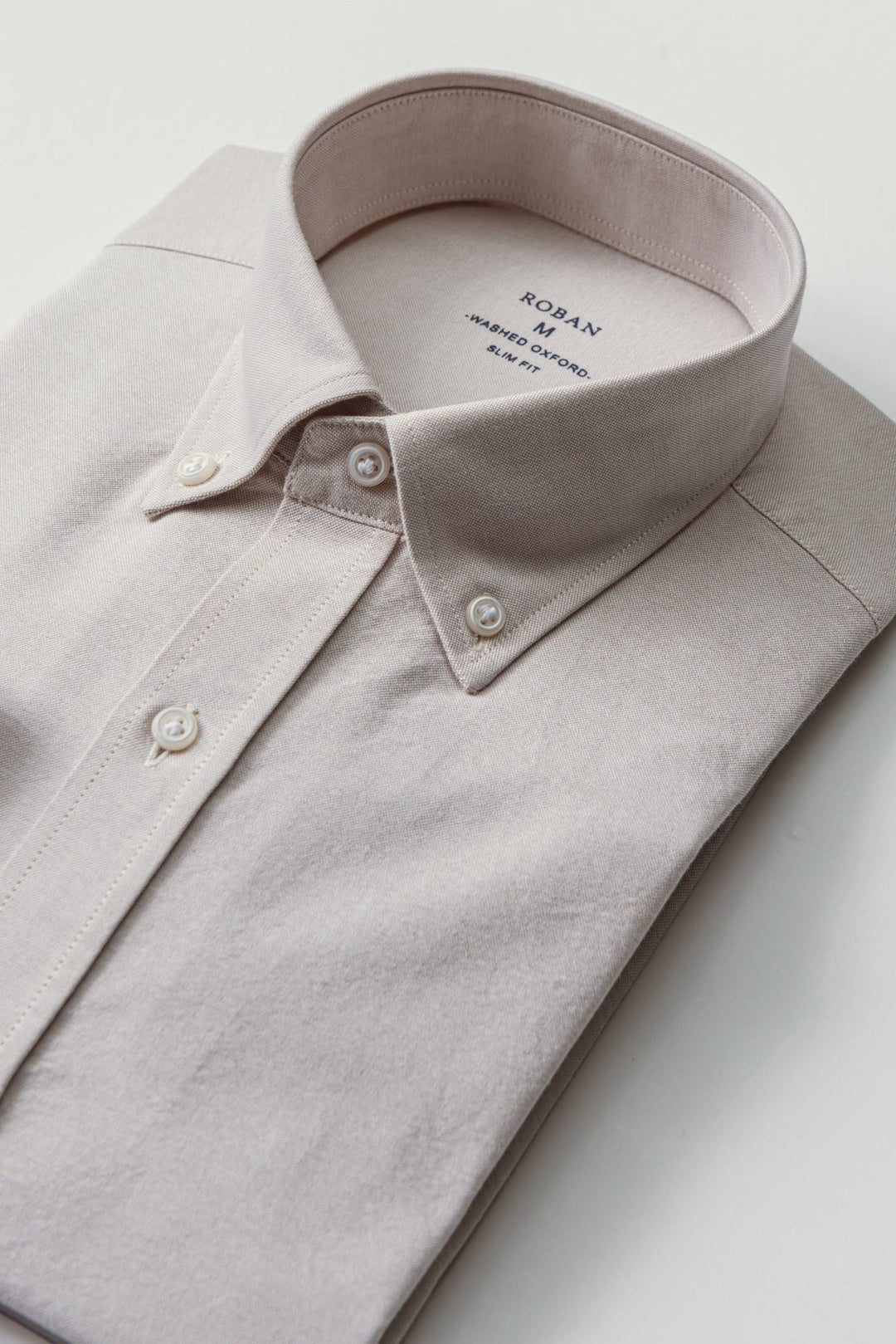 PLAIN WASHED OXFORD SLIM FIT SHIRT - Roban