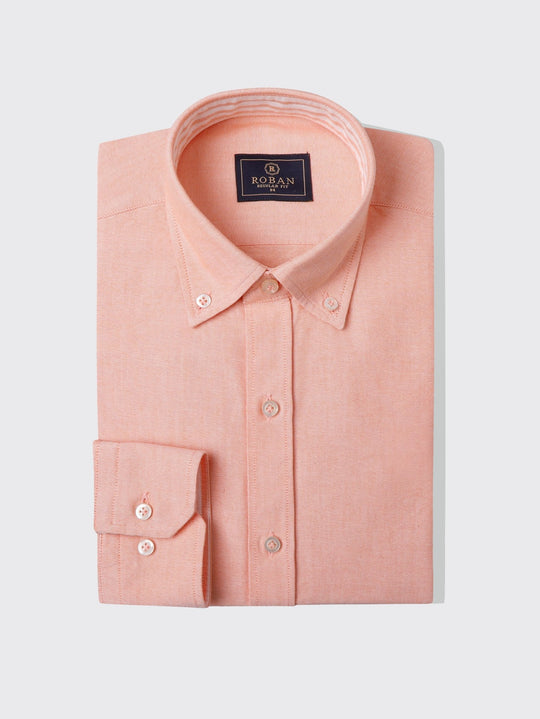 PLAN WASHED OXFORD REGULAR FIT SHIRT - Roban