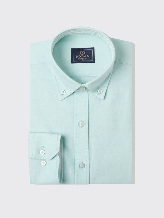 PLAN WASHED OXFORD REGULAR FIT SHIRT - Roban