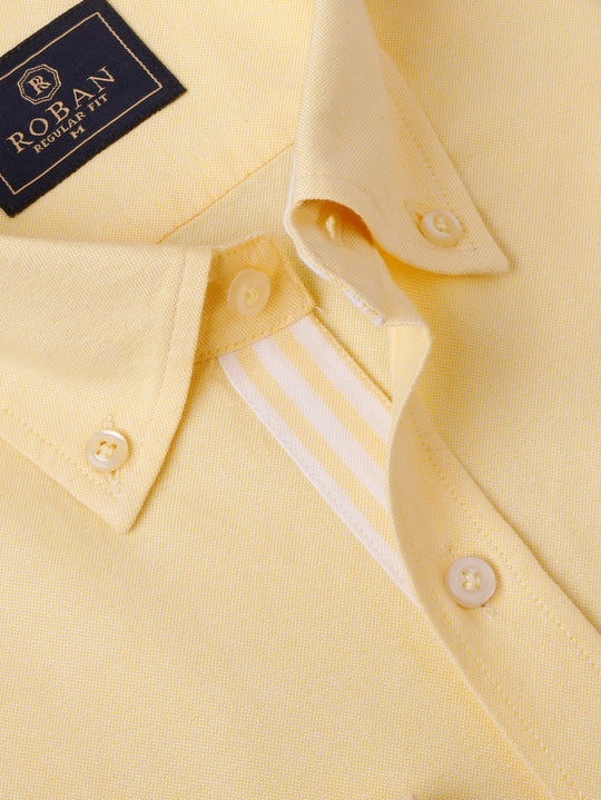 PLAN WASHED OXFORD REGULAR FIT SHIRT - Roban