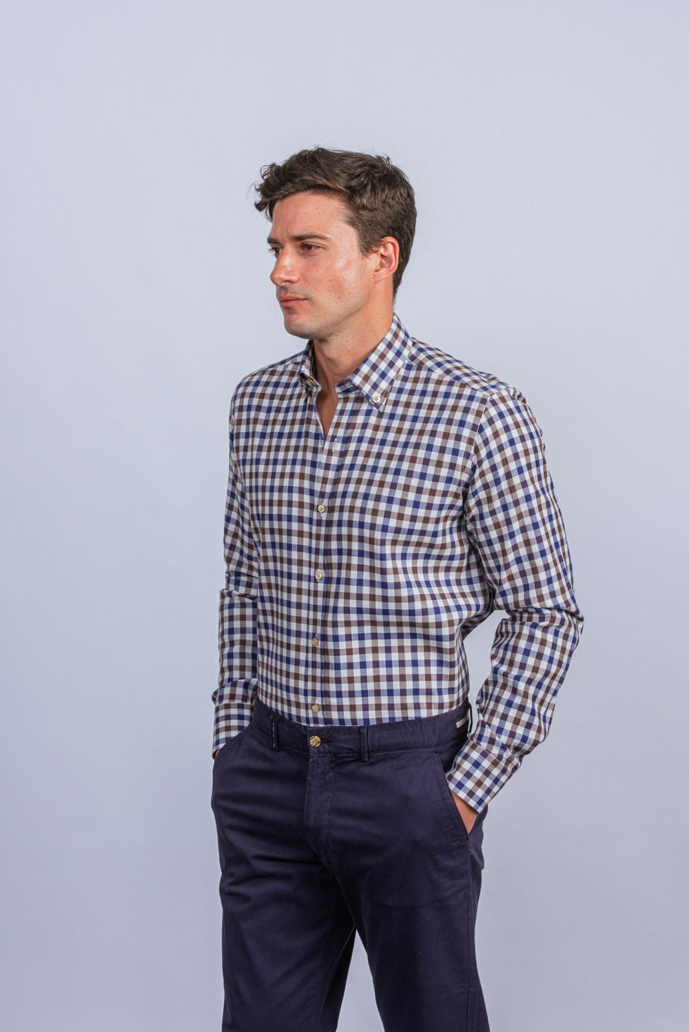 Regular Fit Checked Cotton shirt - Roban