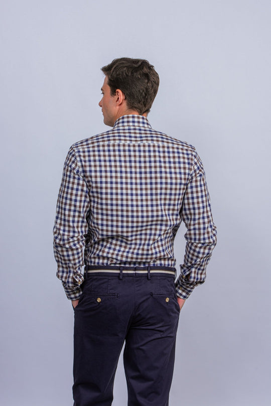 Regular Fit Checked Cotton shirt - Roban