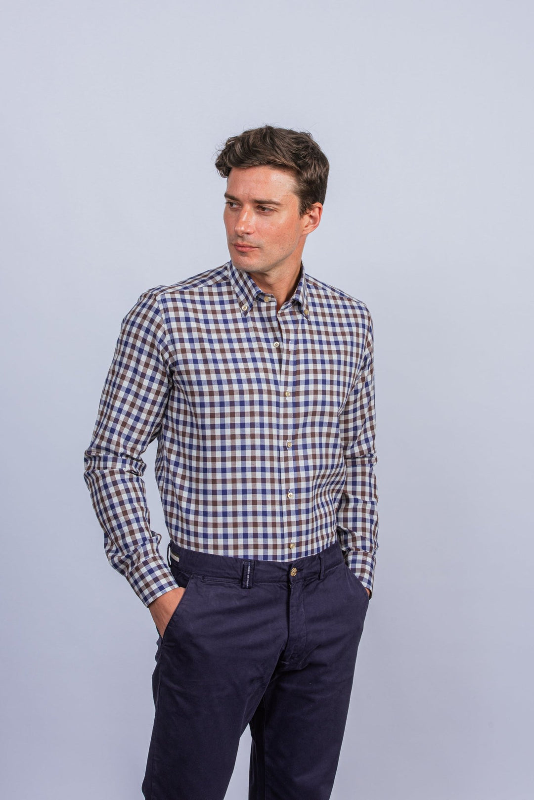 Regular Fit Checked Cotton shirt - Roban