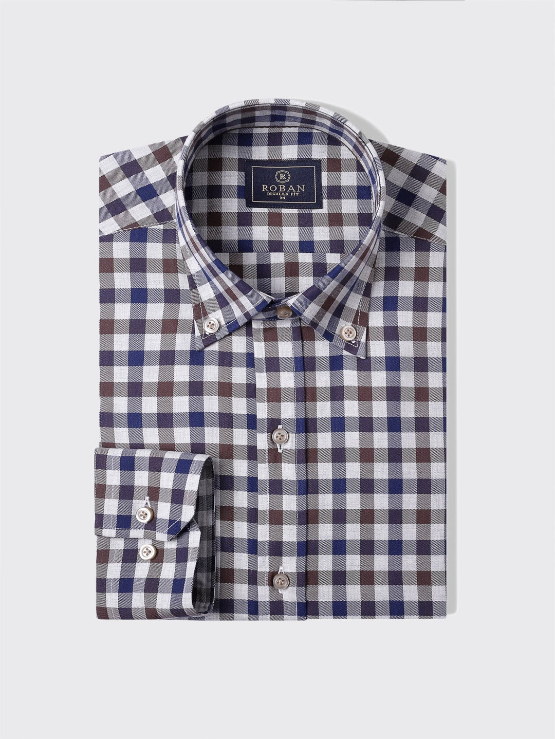 Regular Fit Checked Cotton shirt - Roban