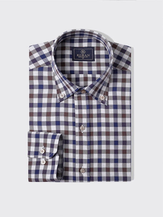 Regular Fit Checked Cotton shirt - Roban
