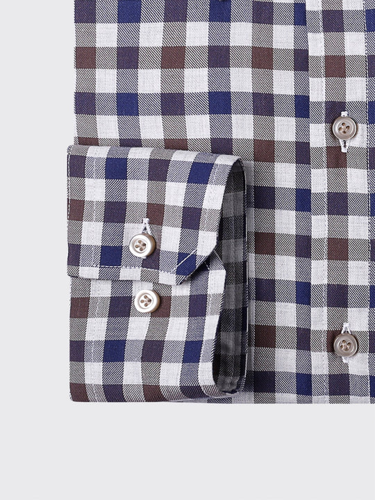 Regular Fit Checked Cotton shirt - Roban