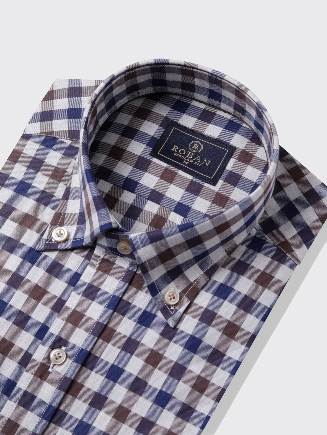 Regular Fit Checked Cotton shirt - Roban