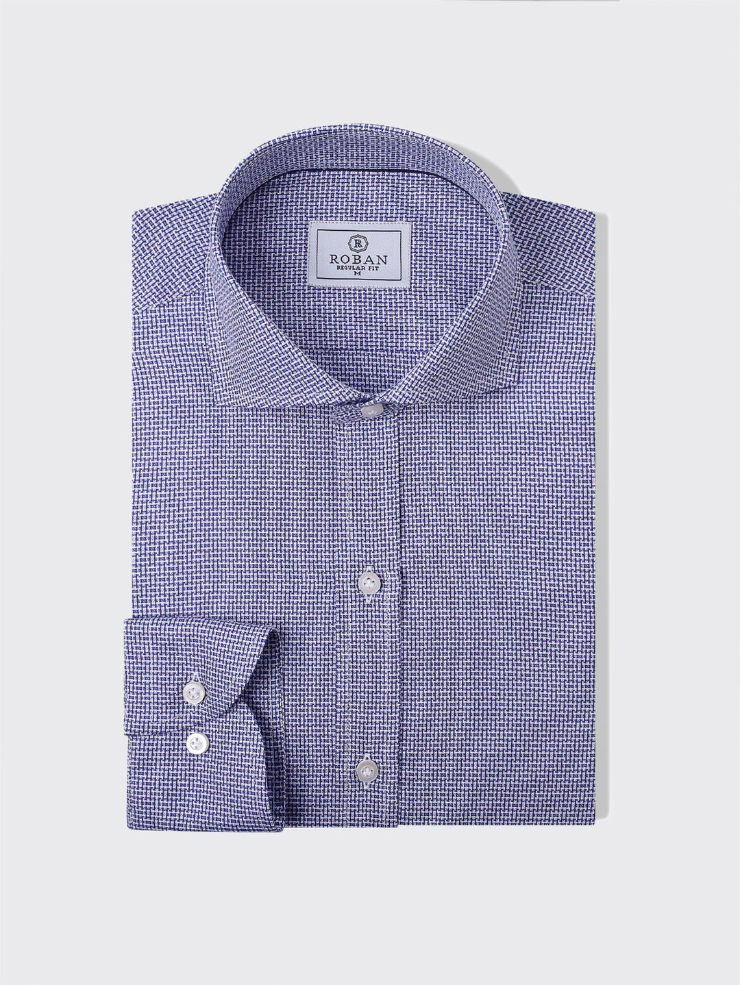 Regular Fit Textured Cotton Shirt - Roban