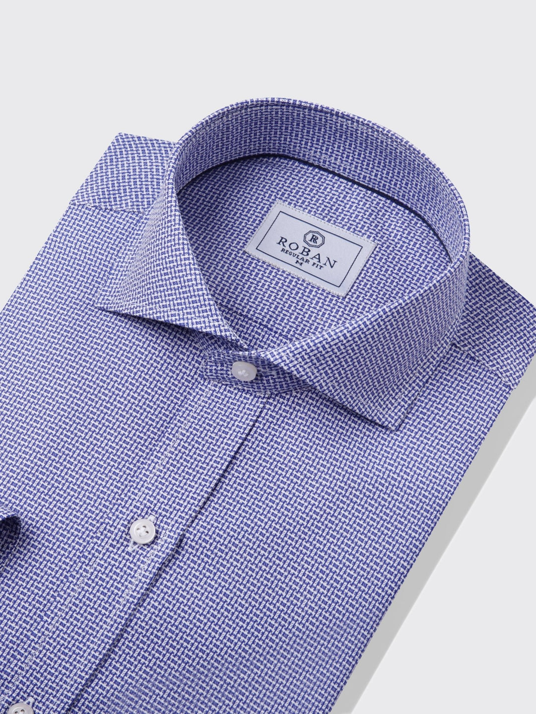 Regular Fit Textured Cotton Shirt - Roban