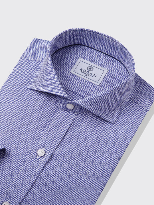 Regular Fit Textured Cotton Shirt - Roban