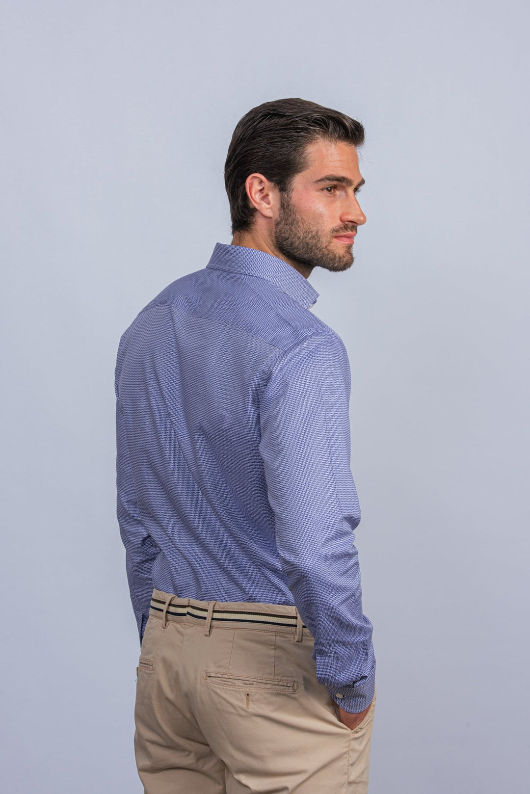 Regular Fit Textured Cotton Shirt - Roban