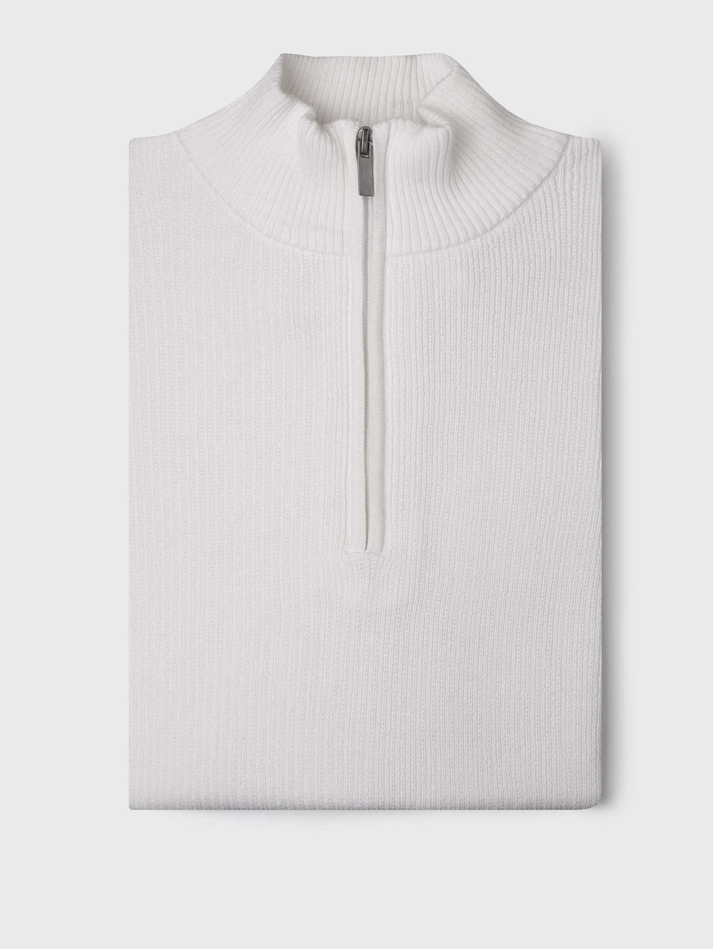 Ribbed Half - Zip Turtleneck Pullover - Roban
