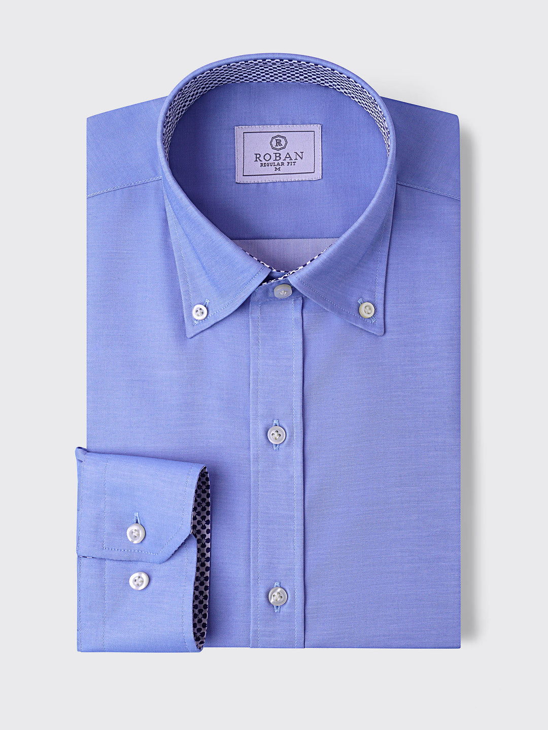 MICRO-RIBBED REGULAR FIT COTTON SHIRT