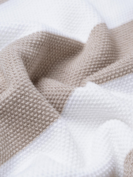 COTTON KNITTED ROUND NECK T-SHIRT