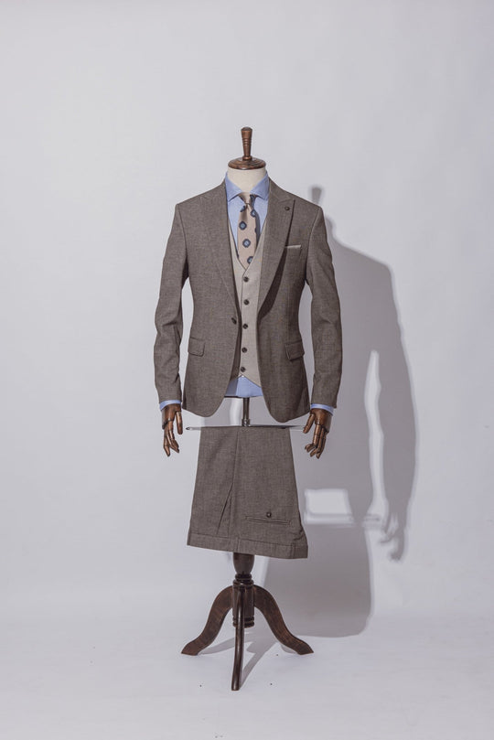 SLIM FIT 3 PIECES SUIT - Roban