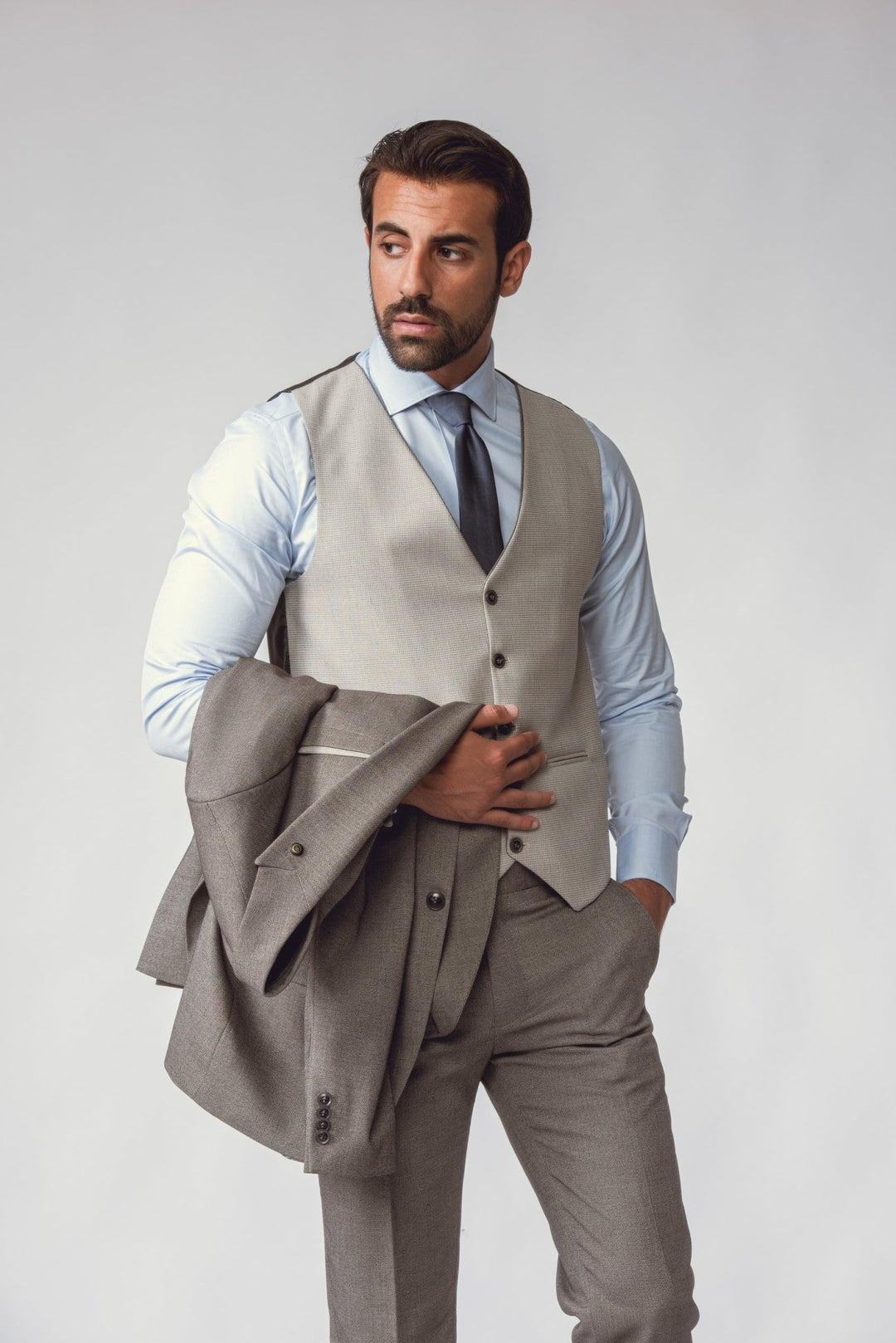 SLIM FIT 3 PIECES SUIT - Roban