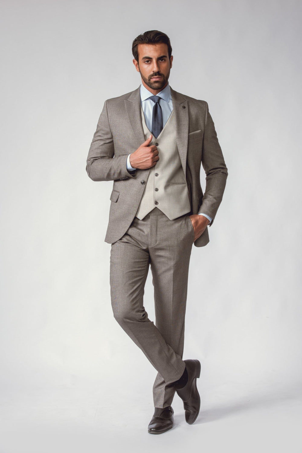 SLIM FIT 3 PIECES SUIT - Roban