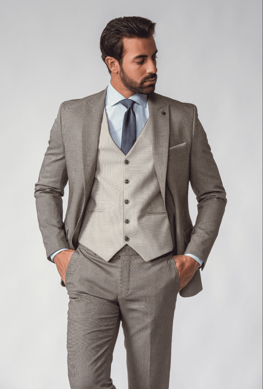 SLIM FIT 3 PIECES SUIT - Roban