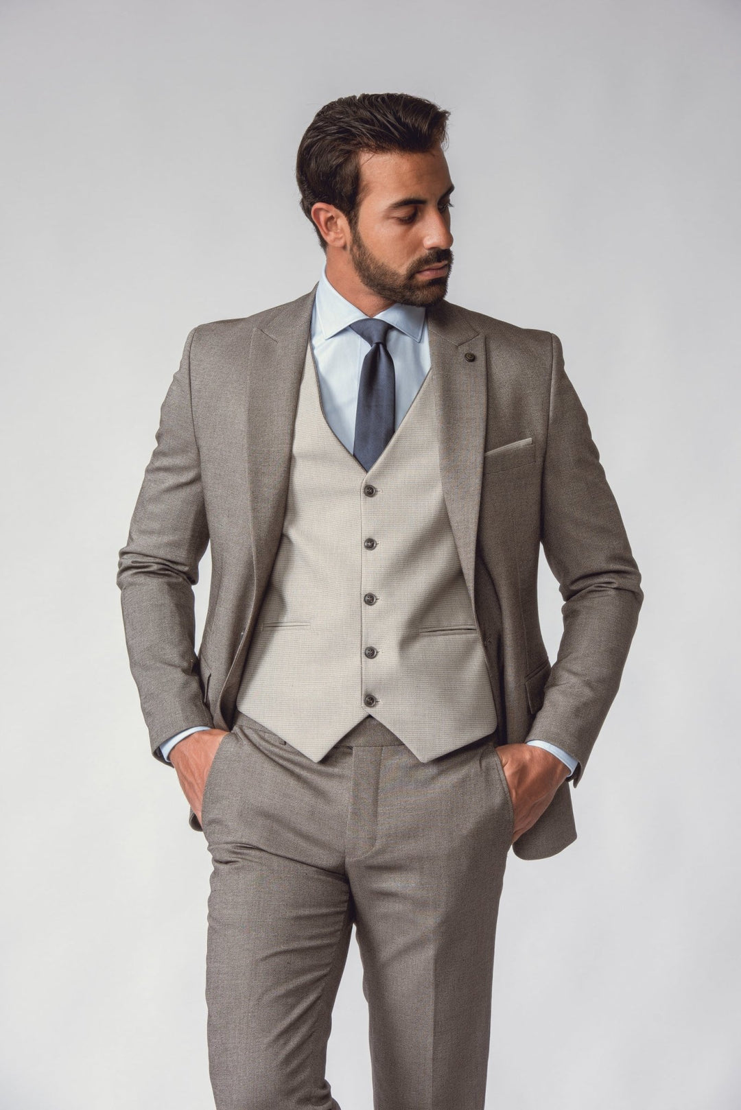 SLIM FIT 3 PIECES SUIT - Roban