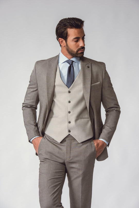 SLIM FIT 3 PIECES SUIT - Roban