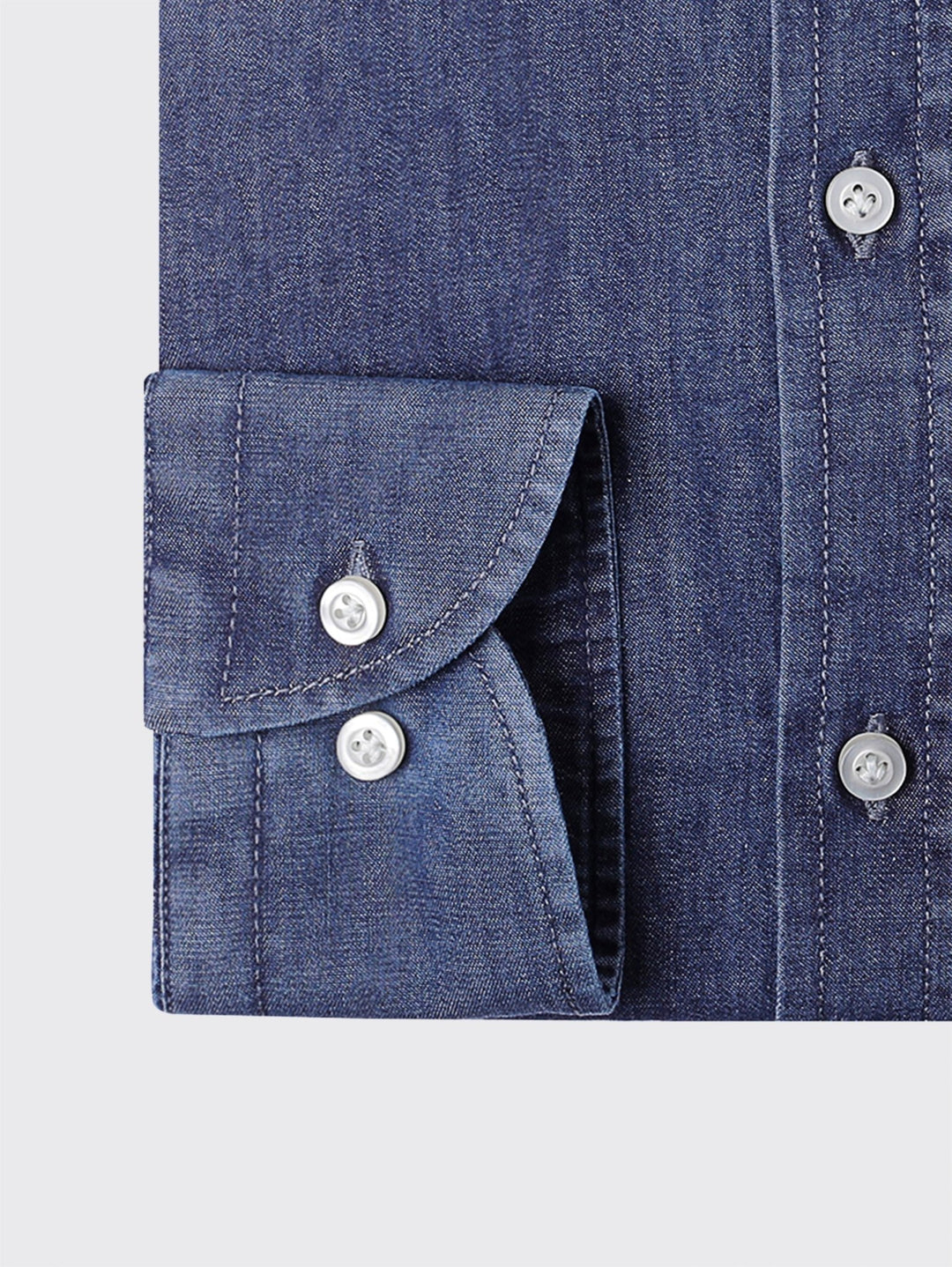Slim Fit Washed Denim Shirt - Roban