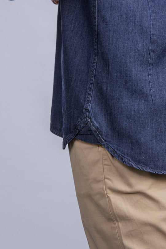 Slim Fit Washed Denim Shirt - Roban