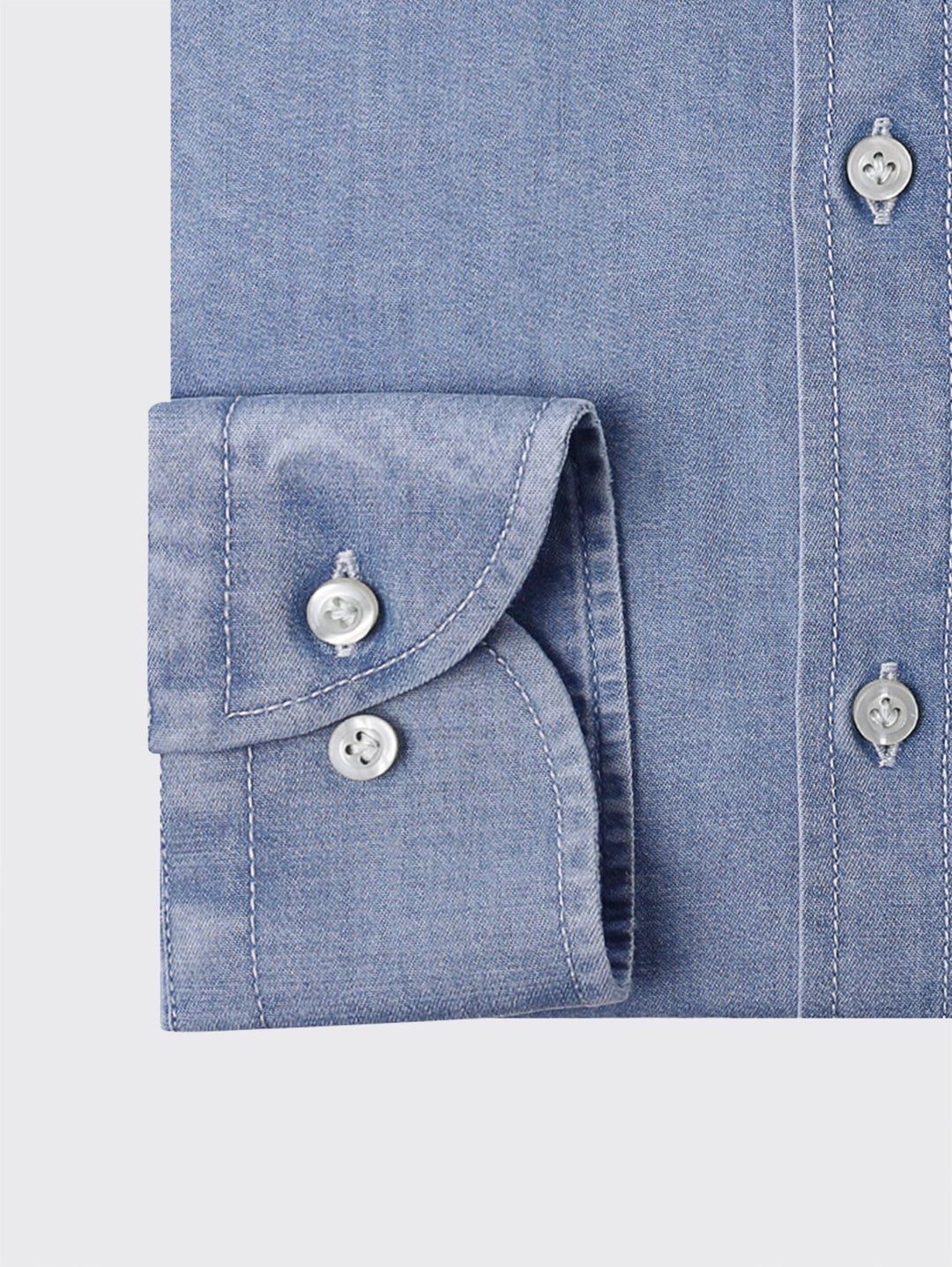 Slim Fit Washed Denim Shirt - Roban