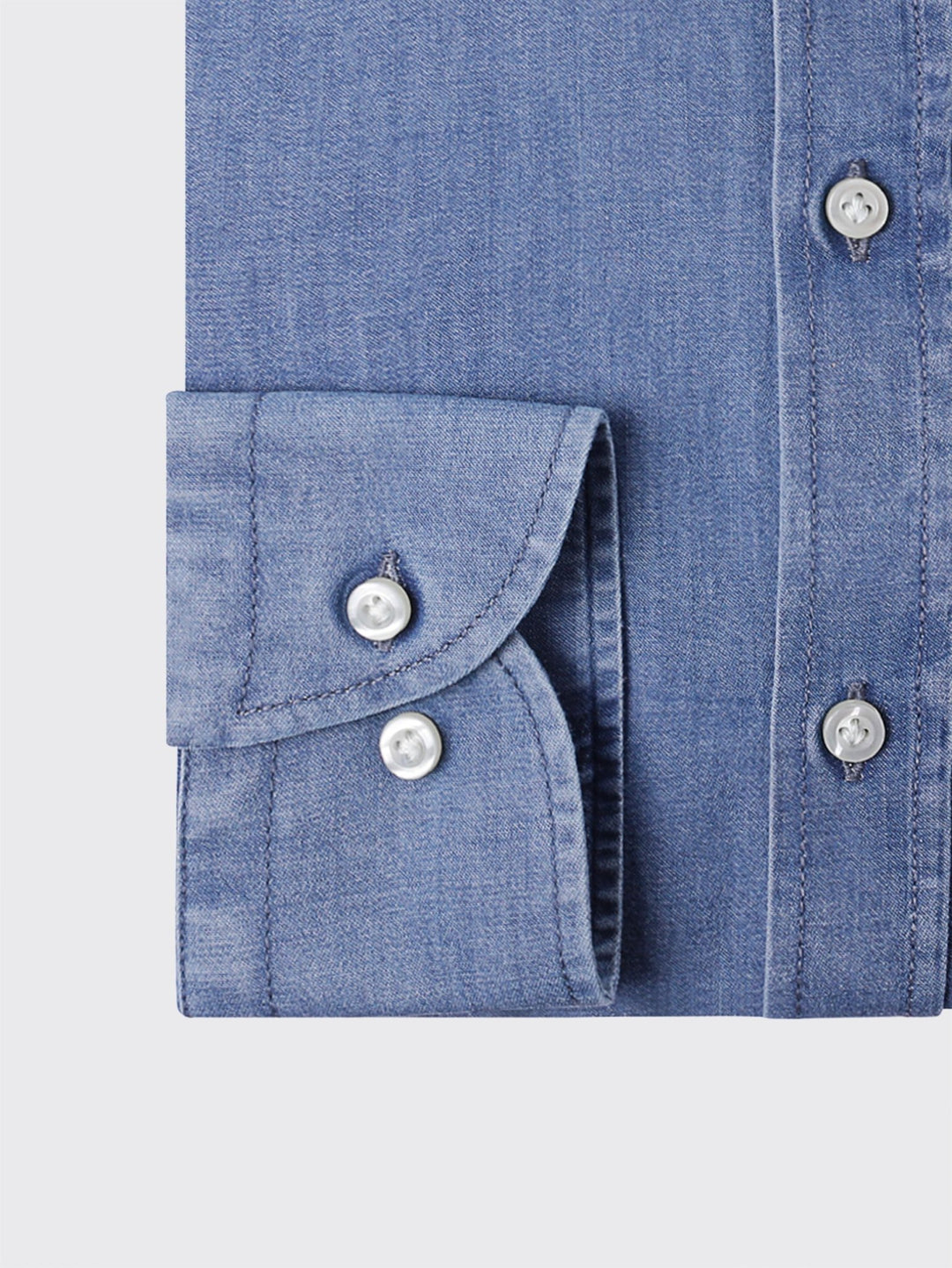 Slim Fit Washed Denim Shirt - Roban