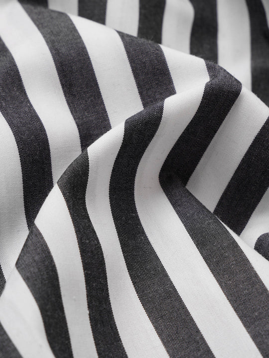 STRIBED COTTON REGULAR FIT SHIRT - Roban
