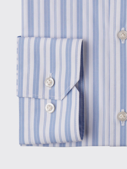 STRIBED COTTON REGULAR FIT SHIRT - Roban