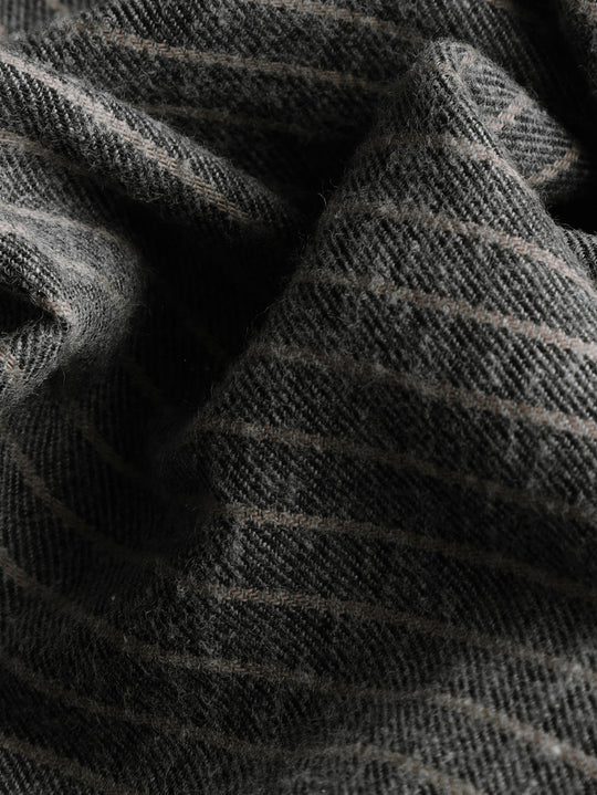 STRIBED FLANNEL REGULAR FIT SHIRT - Roban