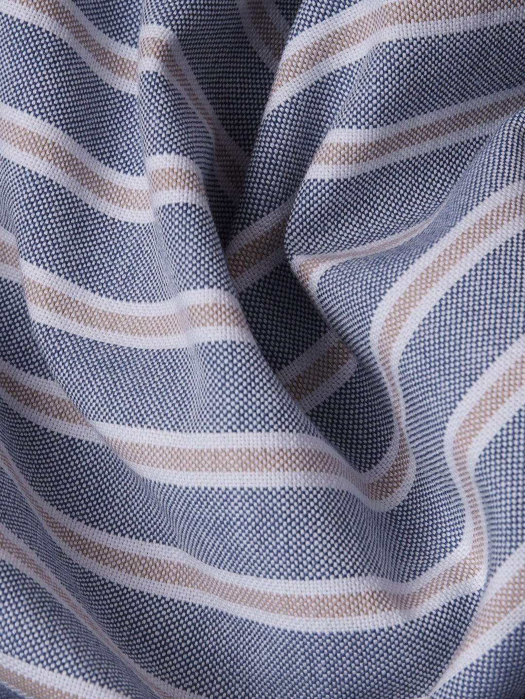 STRIBED WASHED OXFORD REGULAR FIT SHIRT - Roban