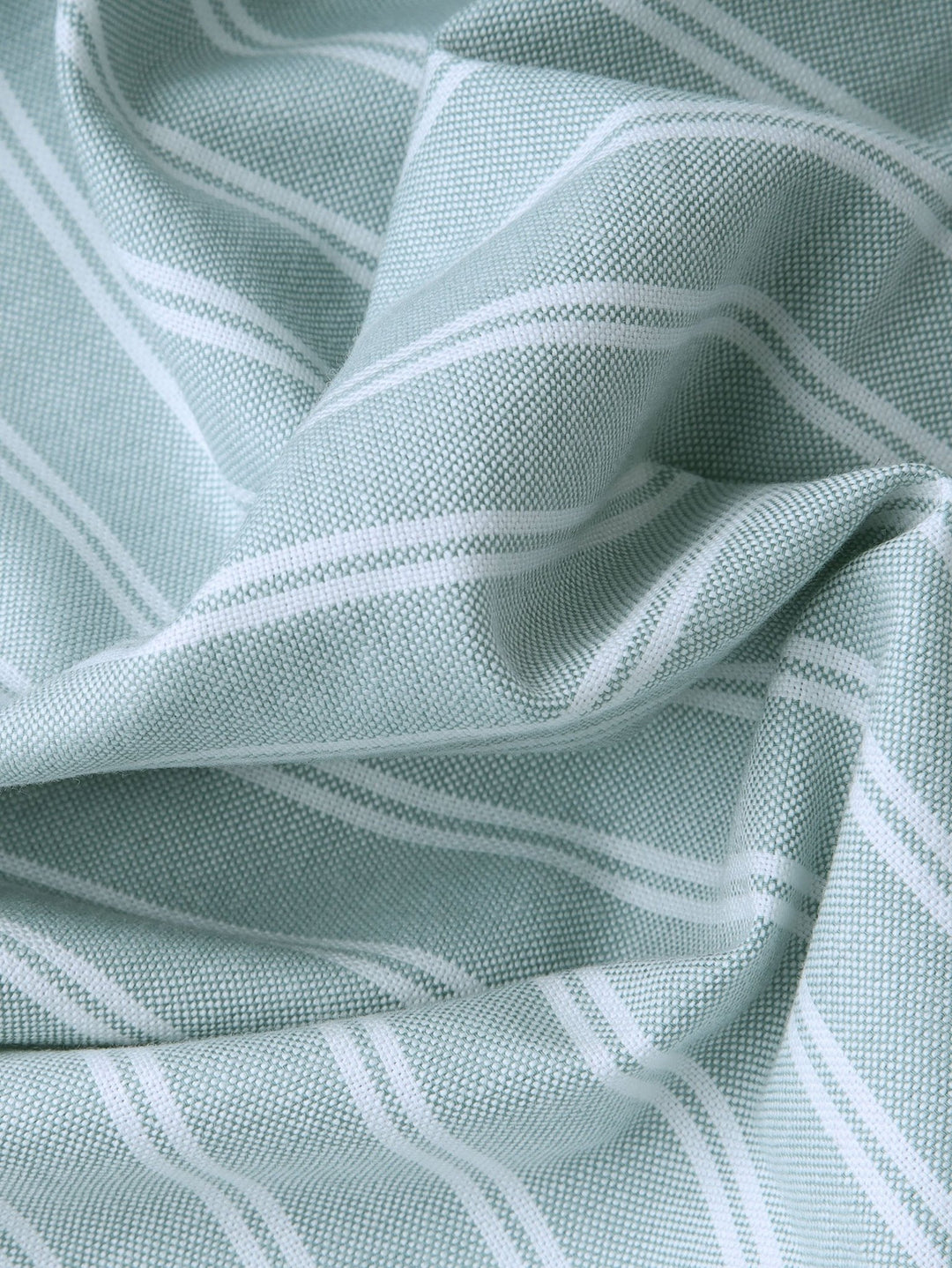 STRIBED WASHED OXFORD REGULAR FIT SHIRT - Roban