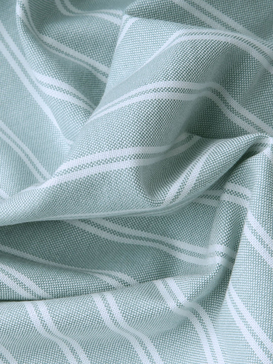 STRIBED WASHED OXFORD REGULAR FIT SHIRT - Roban