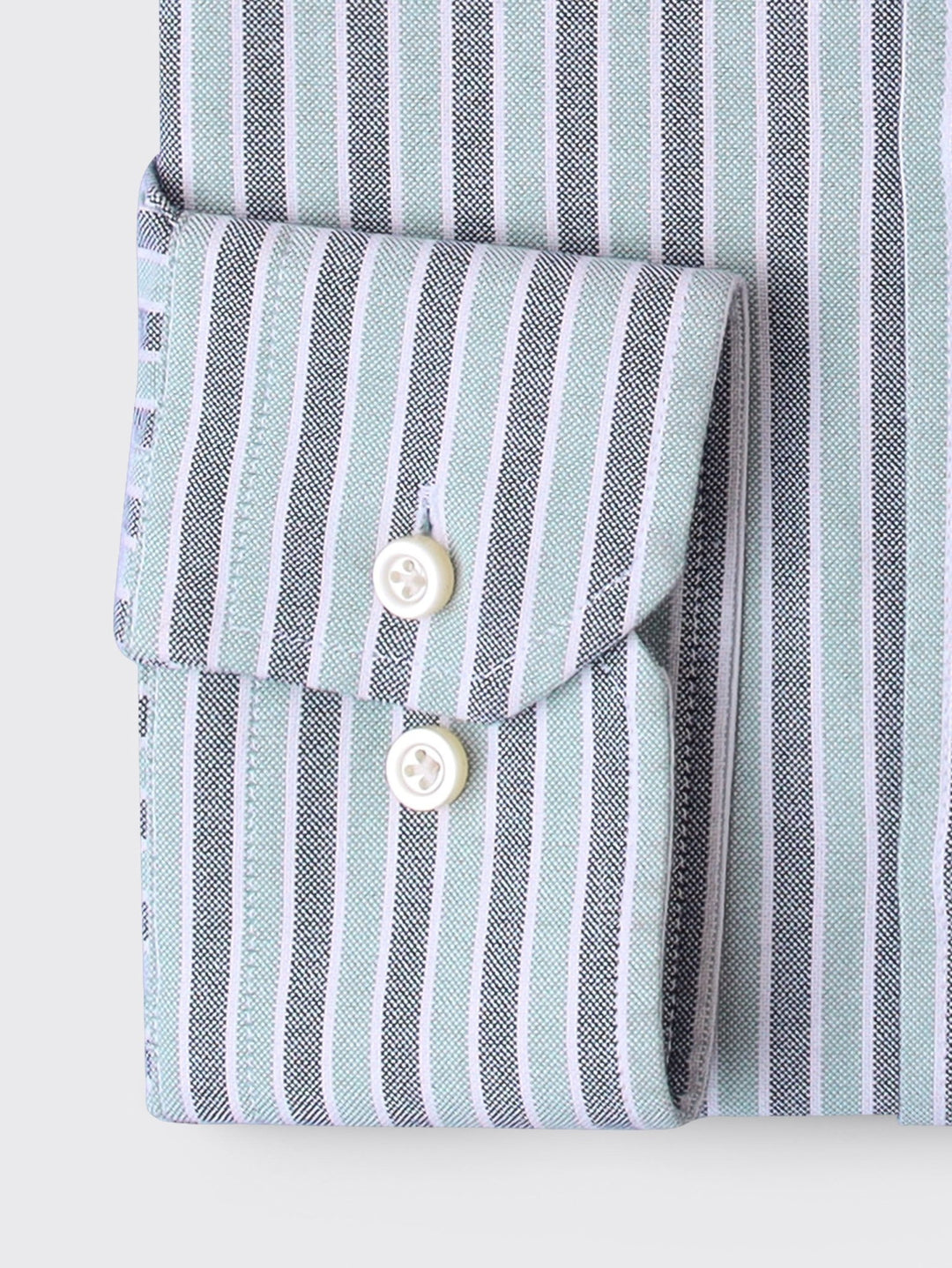 STRIBED WASHED OXFORD REGULAR FIT SHIRT - Roban