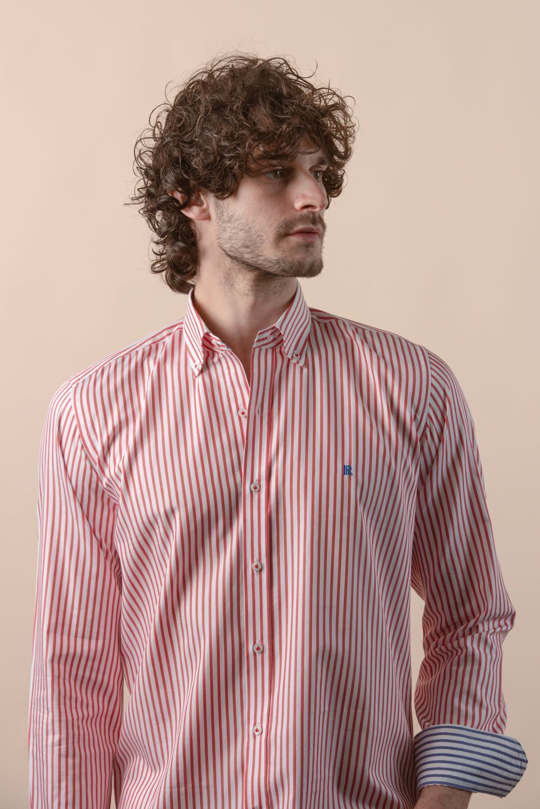 STRIPED COTTON REGULAR FIT SHIRT - Roban