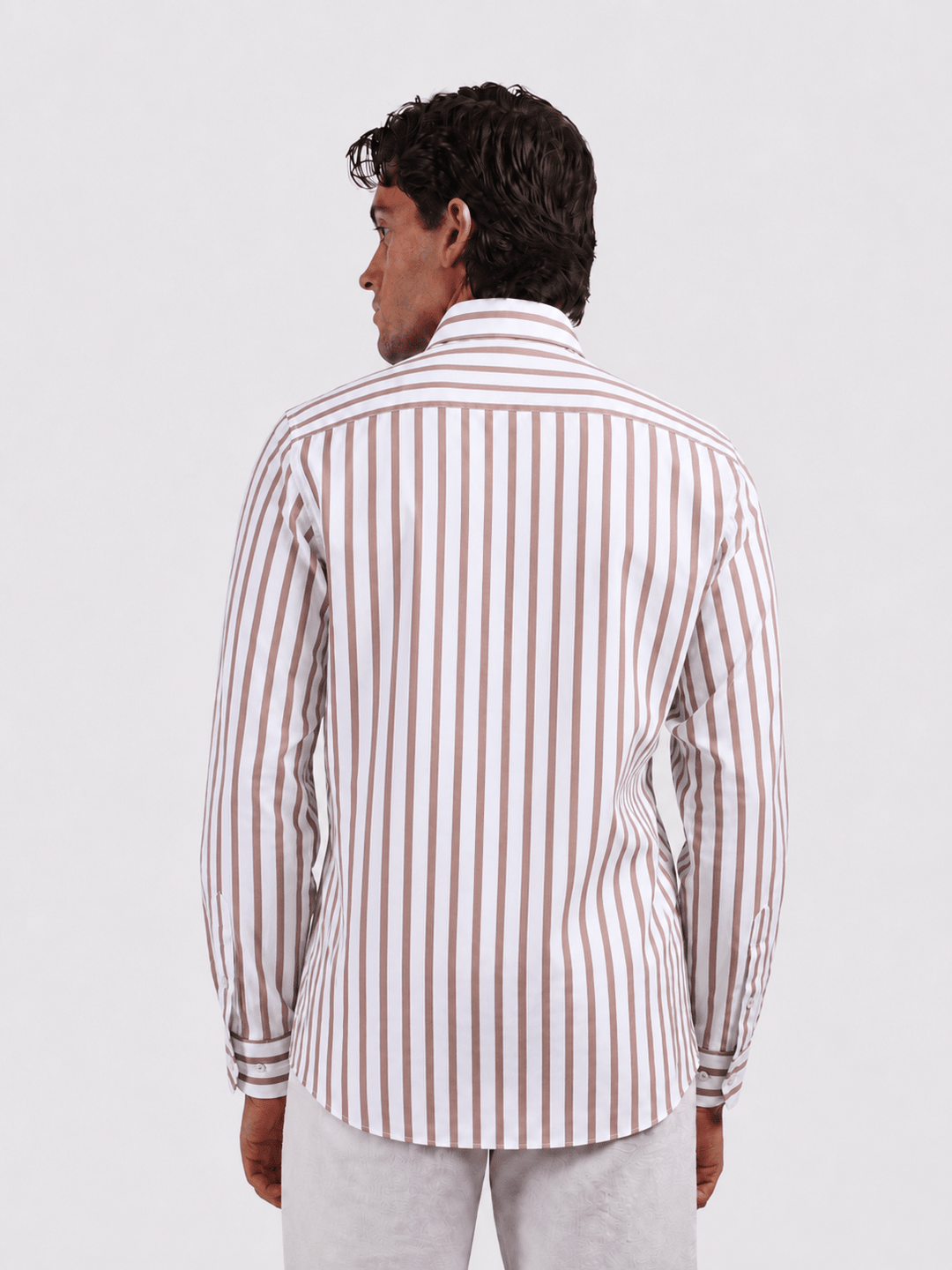 STRIPED COTTON REGULAR FIT SHIRT - Roban