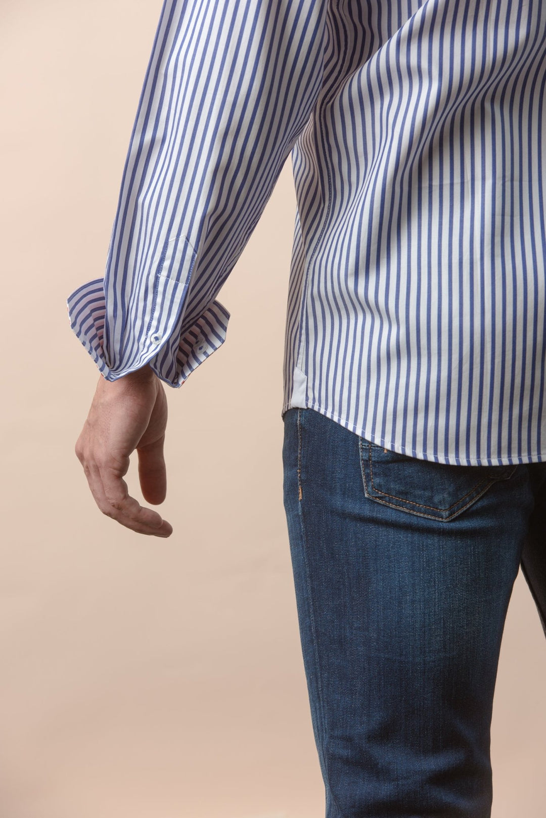 STRIPED COTTON REGULAR FIT SHIRT - Roban