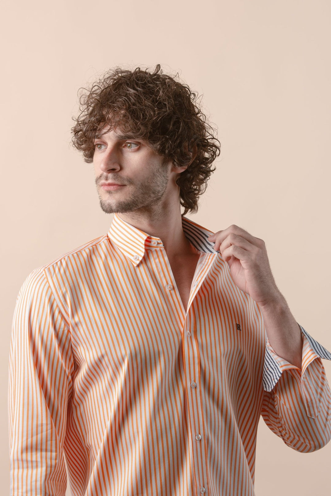 STRIPED COTTON REGULAR FIT SHIRT - Roban
