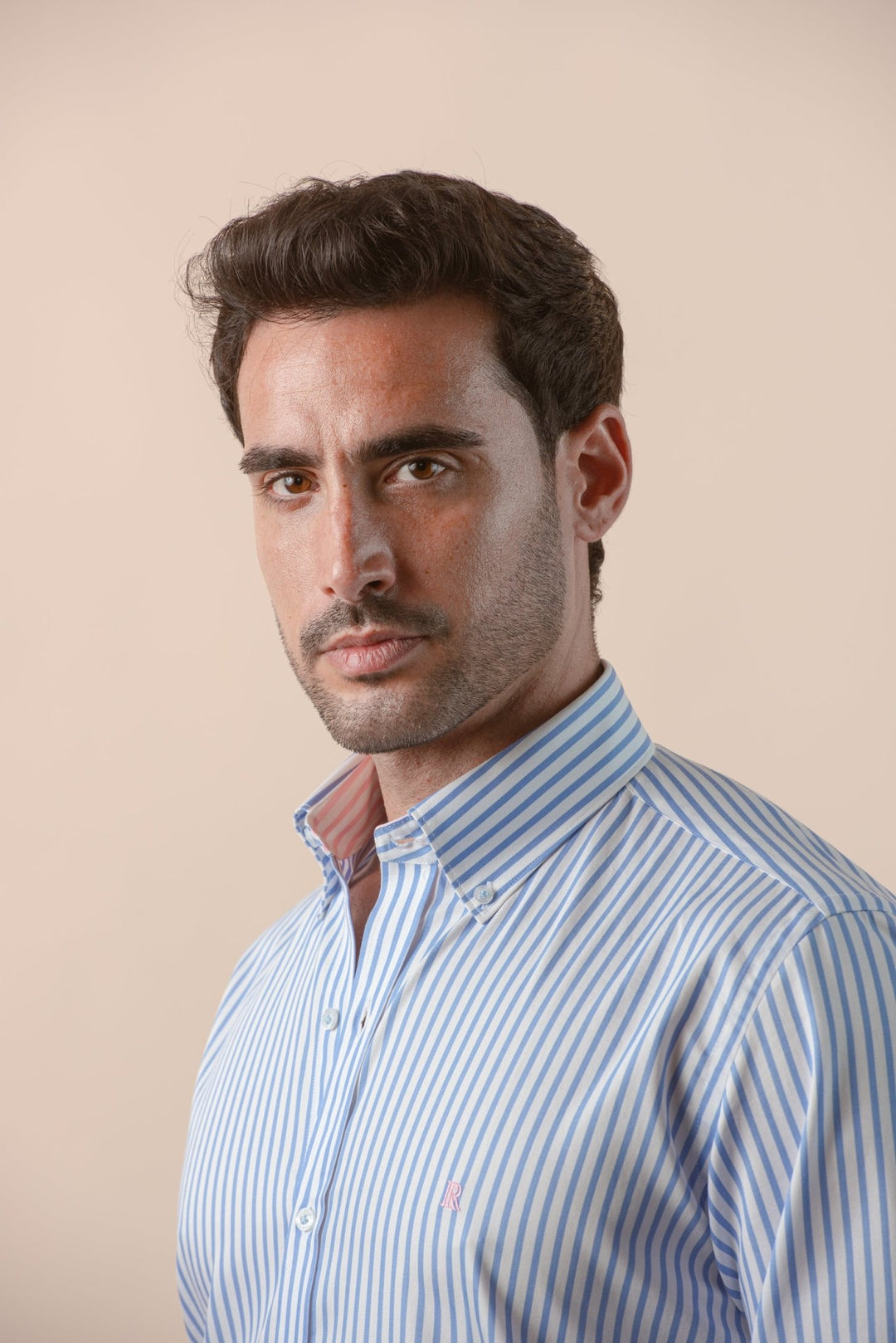 STRIPED COTTON REGULAR FIT SHIRT - Roban